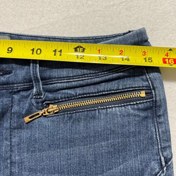 Soho New York & Co. Womens Skinny Blue Denim Jeans Size 8 Zipper Pockets Stretch - Picture 7 of 10